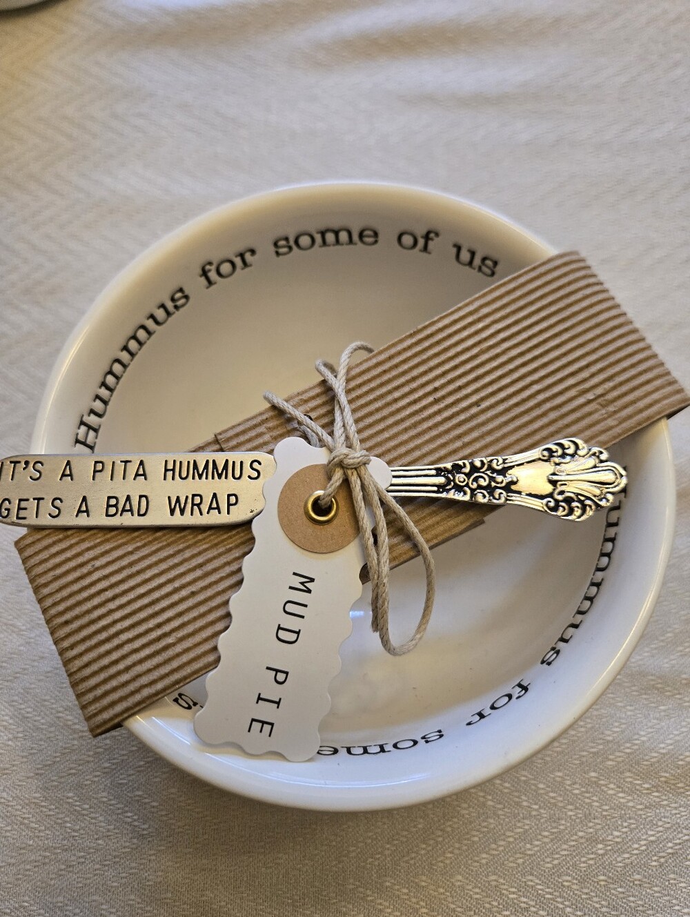 Nwt, Hummus Bowl,  White Ceramic